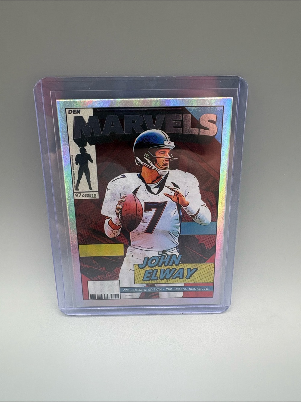 John Elway Marvels Chrome Refractor 2026 Panini Decades ’90s Football Card
